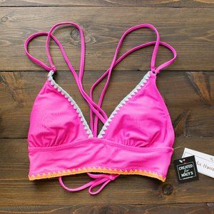 NWT Hula Honey Pink Bikini Top